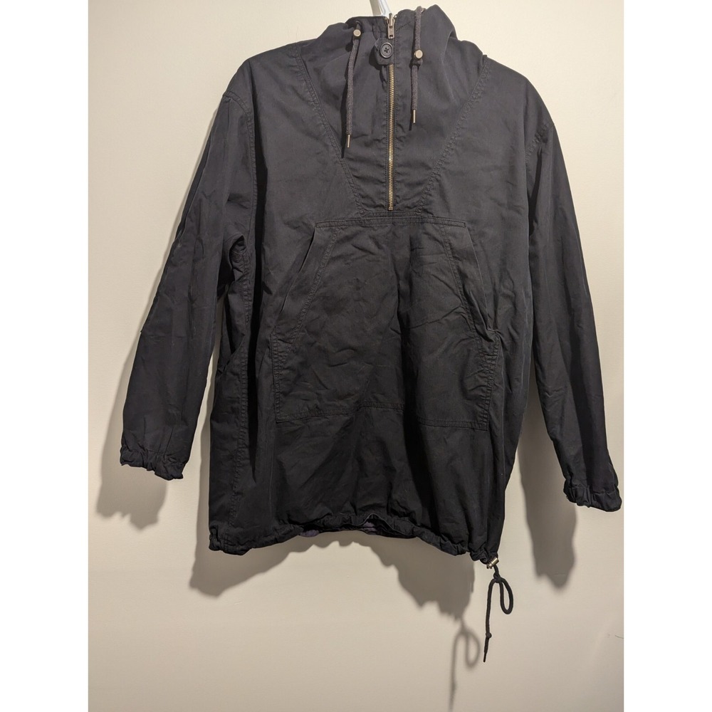 Aritzia Wilfred Free Reversible Oversized Anorak Canvas Jacket Black Purple‎ XS